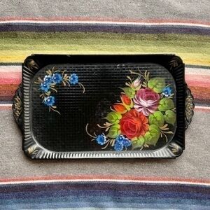 BOHO VINTAGE FLORAL TRAY